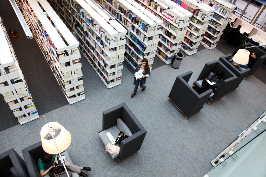 An above view of the Marylebone Library