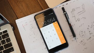 Phone with calculator