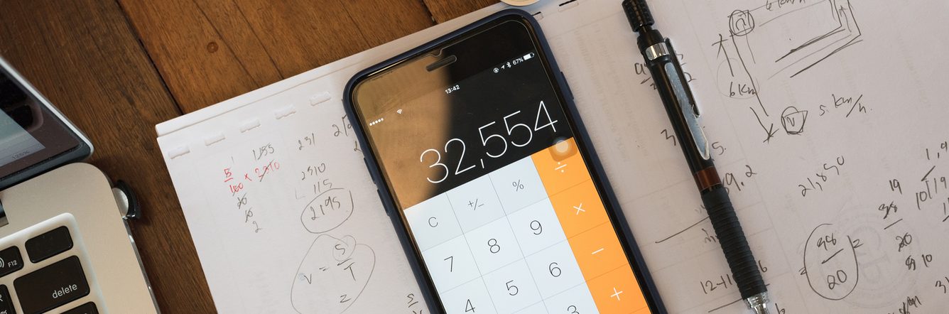 Phone with calculator