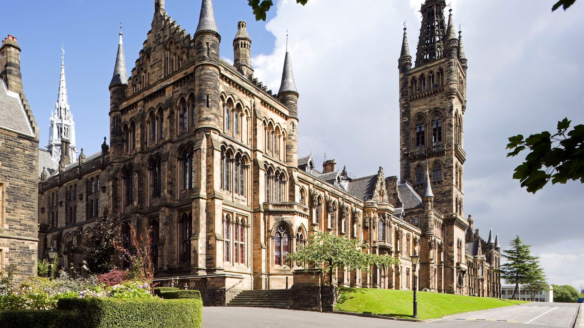 Exterior of Glasgow University Main building