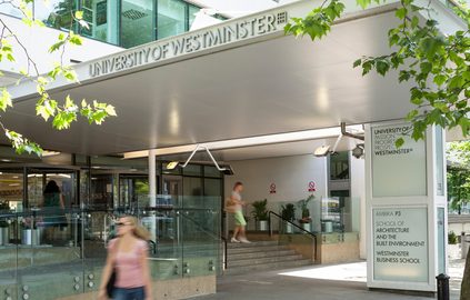Entrance of University of Westminster