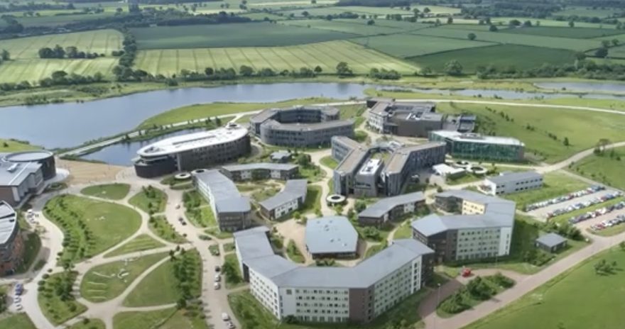 Aerial view of university of york
