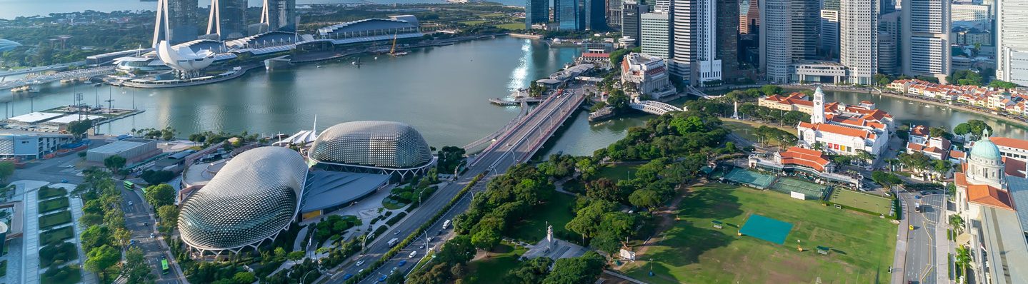 city view cloud sky at marina bay singapore