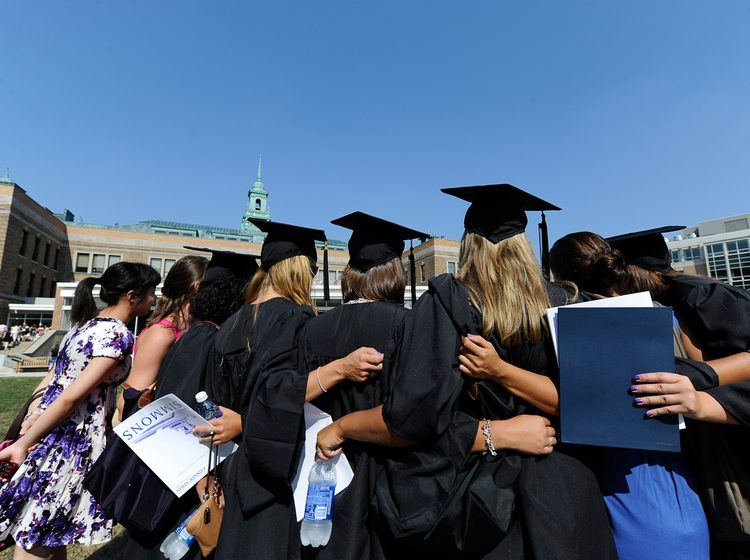 Simmons University Graduates together