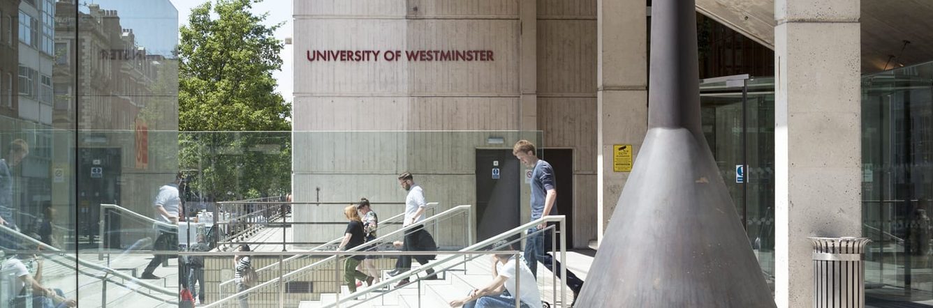 students in university campus