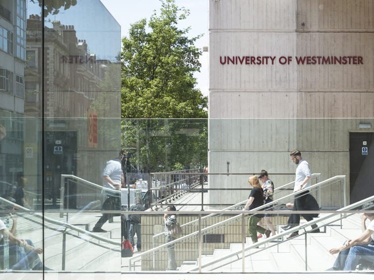 students in university campus