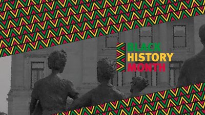 Black history month header for how students impacted the US Civil Rights Movement