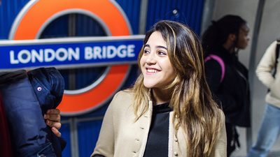 person at london bridge