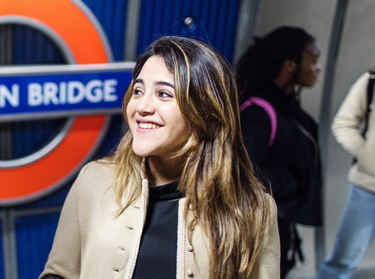 person at london bridge