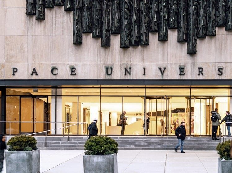 Pace University campus in New York