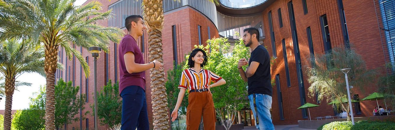 Students at ASU campus