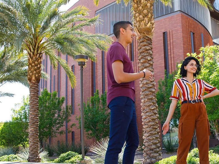 Students at ASU campus
