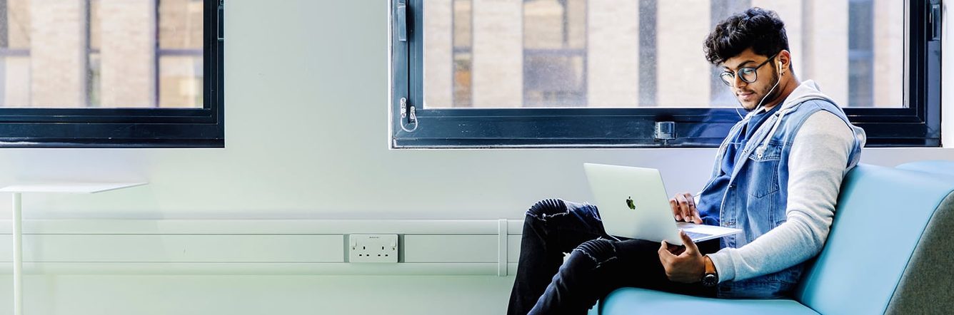 Student studying