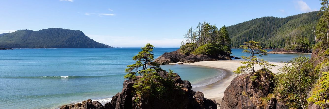 clear view of Northern vancouver Island