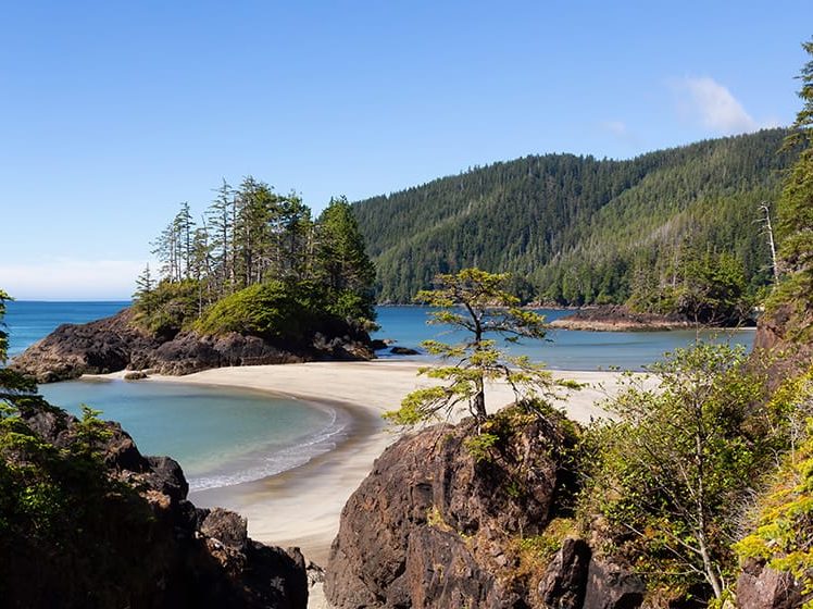 clear view of Northern vancouver Island