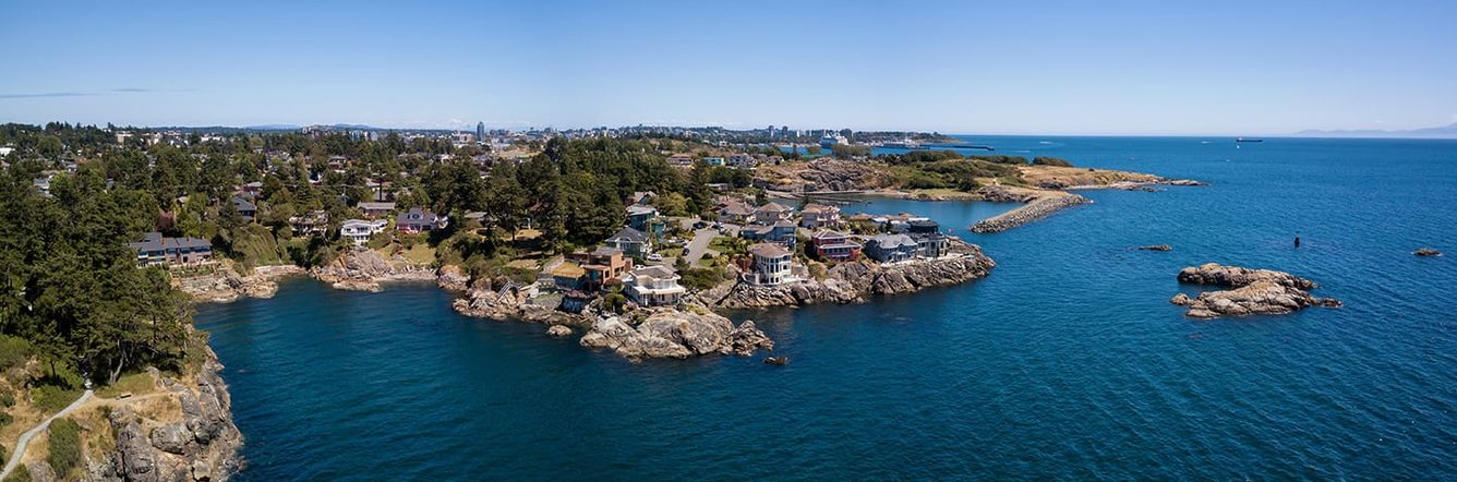 aerial view of Vancouver Island