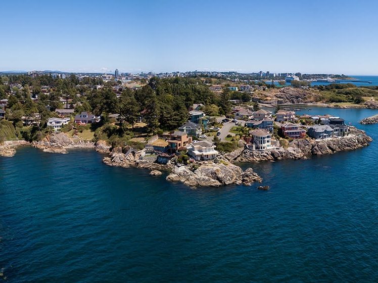 aerial view of Vancouver Island