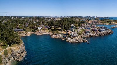 aerial view of Vancouver Island