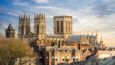 York Minster Cathedral located in Yorkshire, England, United Kingdom