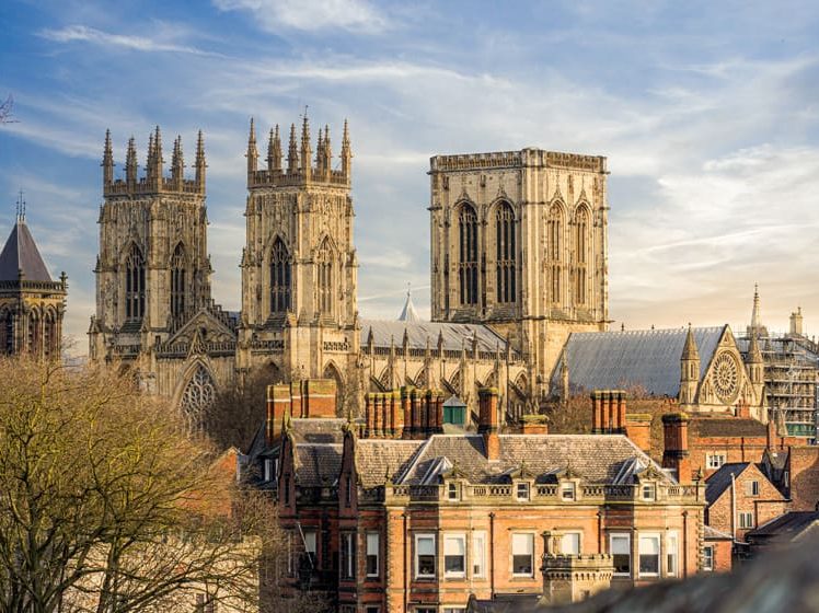 York Minster Cathedral located in Yorkshire, England, United Kingdom