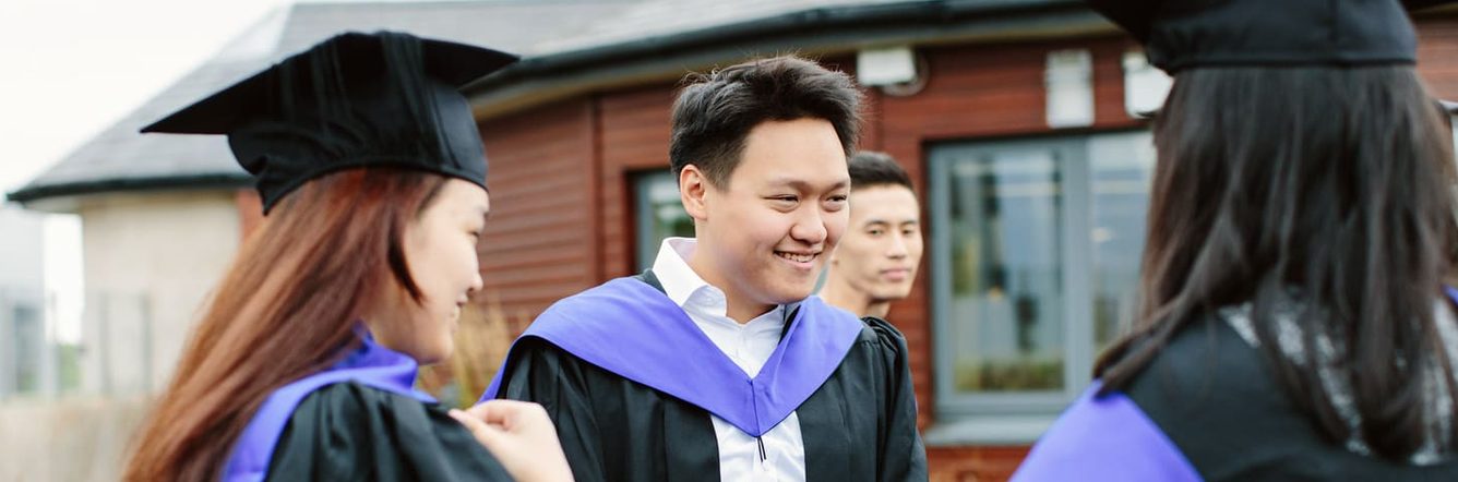 students on graduation day