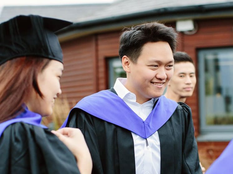 students on graduation day