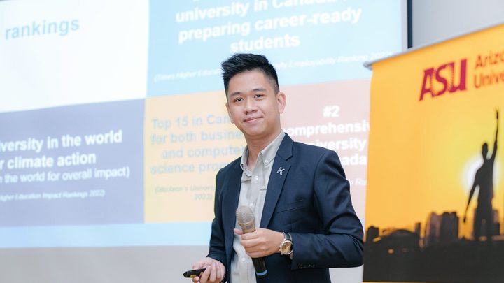 cung duc duy at an event for ASU