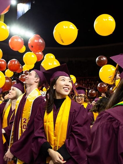 students on their graduation