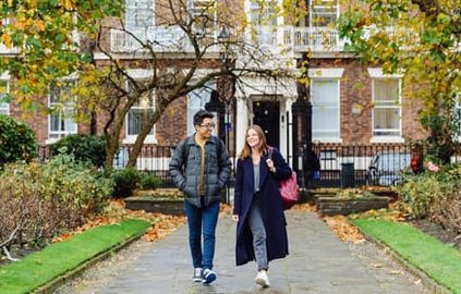 students at University of Liverpool campus