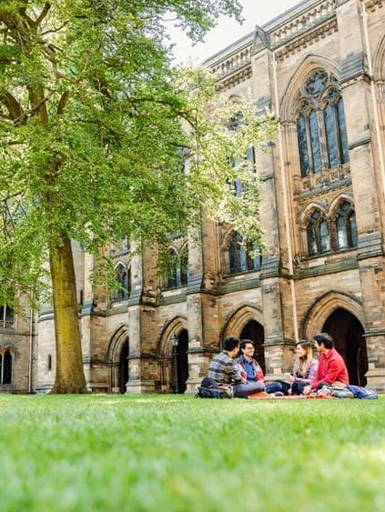 group of students in the campus
