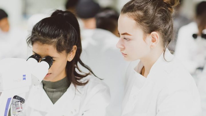 students in laboratory