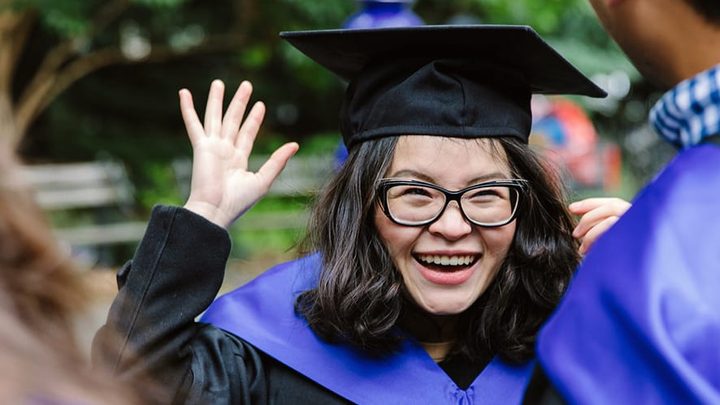 Girls student graduation