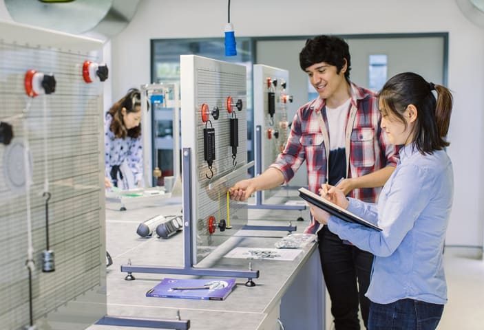 students in laboratory