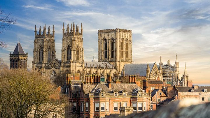 York Minster Cathedral located in Yorkshire, England, United Kingdom