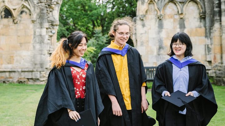 students on their graduation