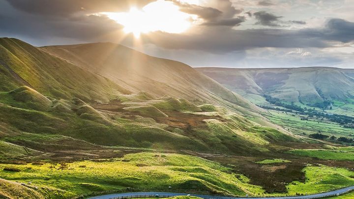 Sunset at Peak District National Park, England