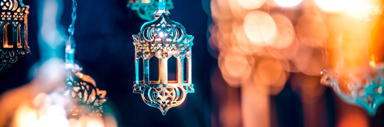 Close up of Ramadan and Eid decoration