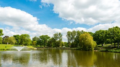 landscape view of Wivenhoe Park within the University of Essex