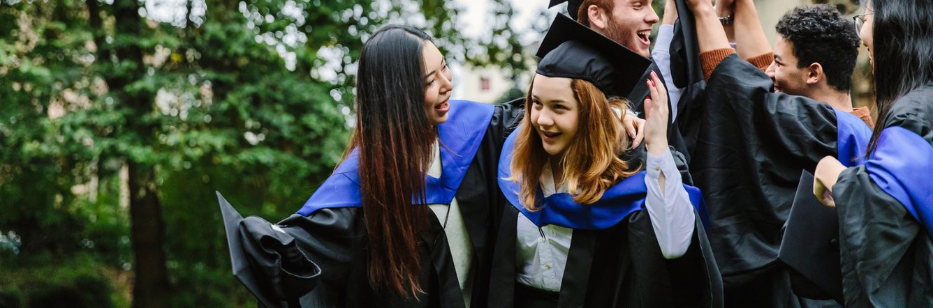 KIC London students celebrating their graduation