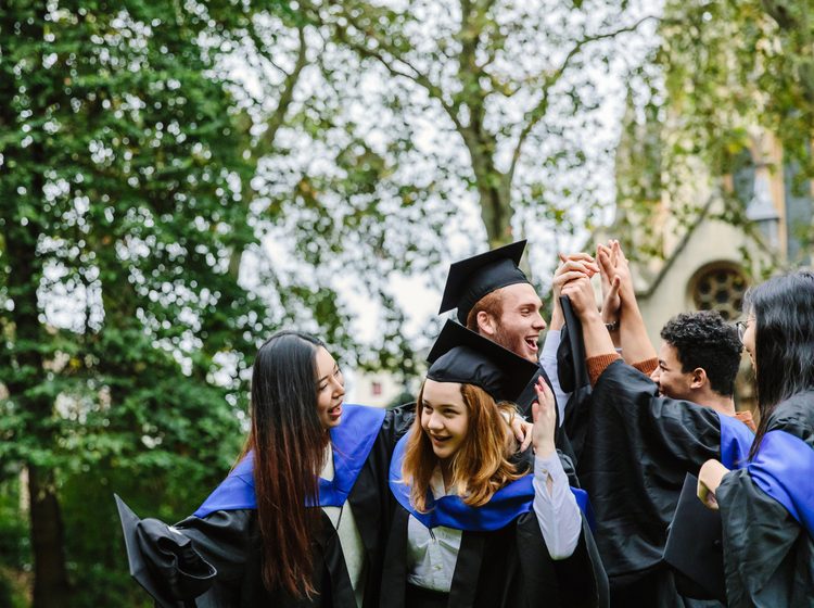 KIC London students celebrating their graduation