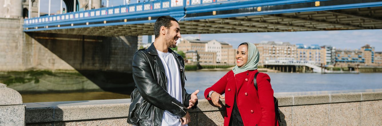 KICL students hanging out near Tower Bridge in London