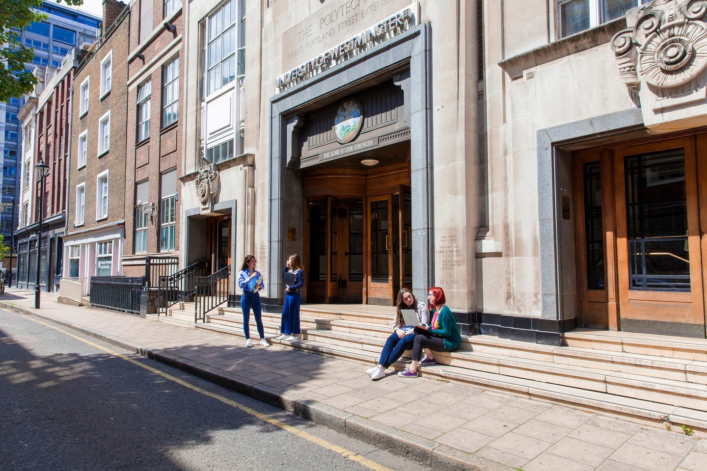 University of Westminster campus in Great Portland Street