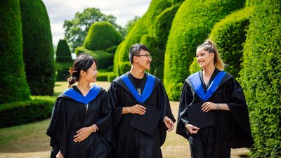 University of York students in their graduation robes