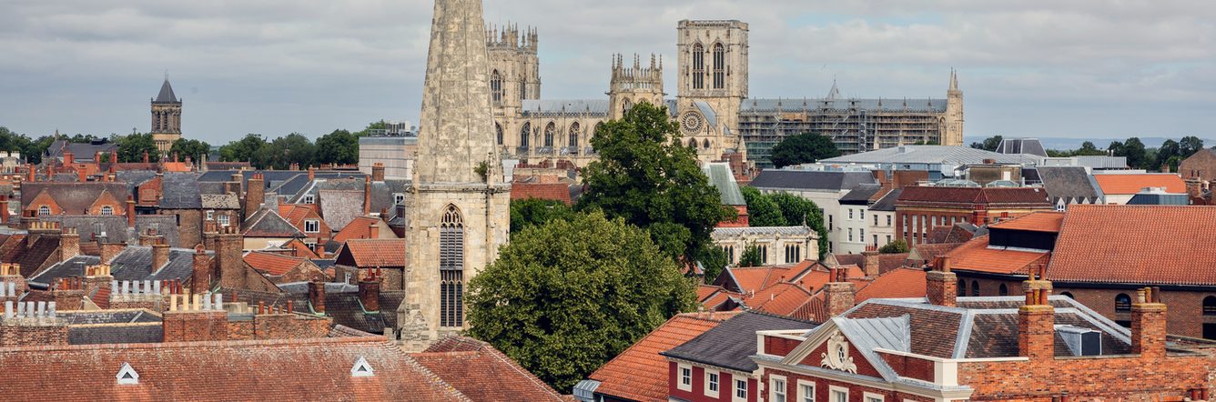 View of York's city skyline