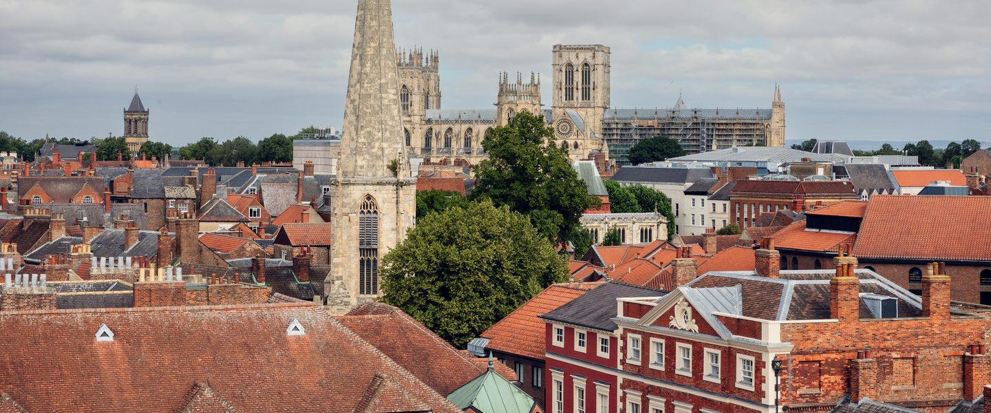 View of York's city skyline