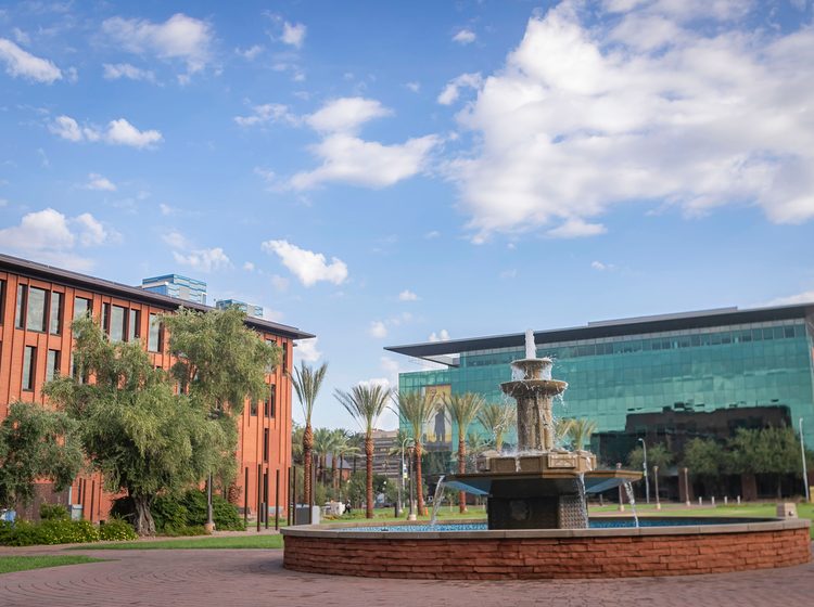 Fountain at Arizona State University Tempe campus