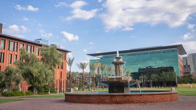 Fountain at Arizona State University Tempe campus