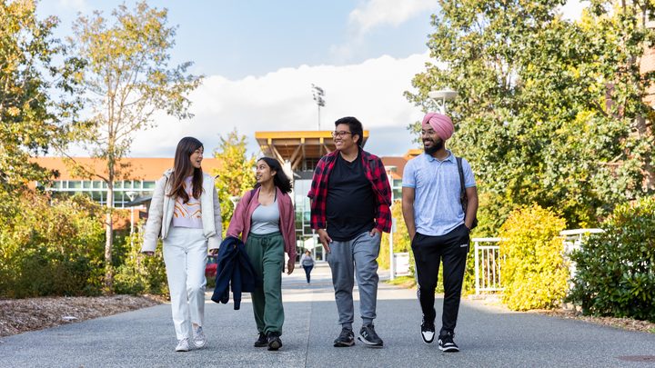 UVic students going for a walk