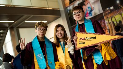 ASU's international students at graduation ceremony