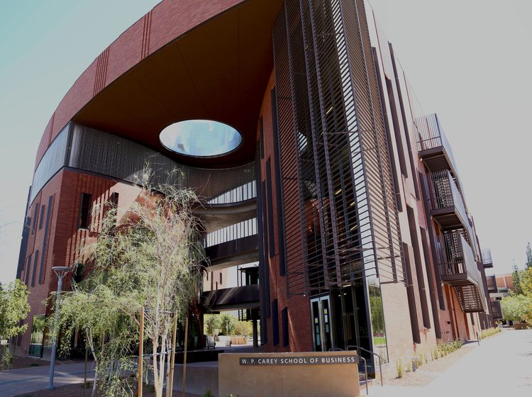 ASU's W. P. Carey School of Business building